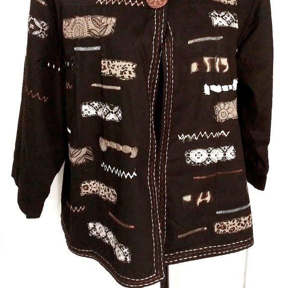 Plus Size Vintage Jacket, Women's Jacket, Oversize Jacket, Vintage Top, Jacket - Picture 5 of 14